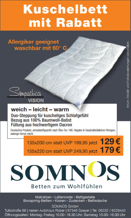 Kuscheldaune mit Rabatt